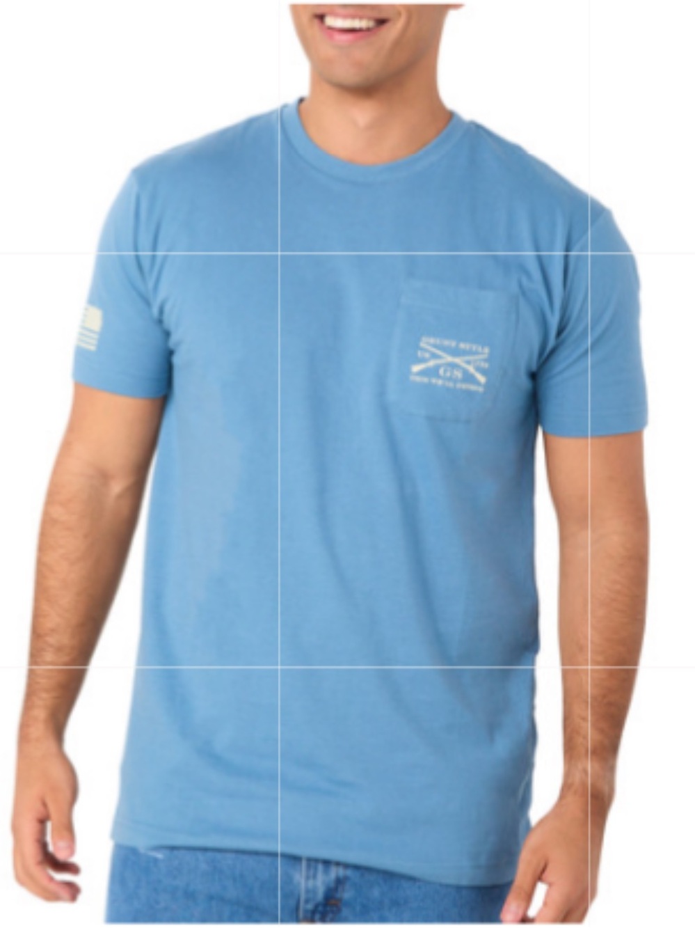 NWT Grunt Style Mens '76 We The People T-Shirt - Blue Size L